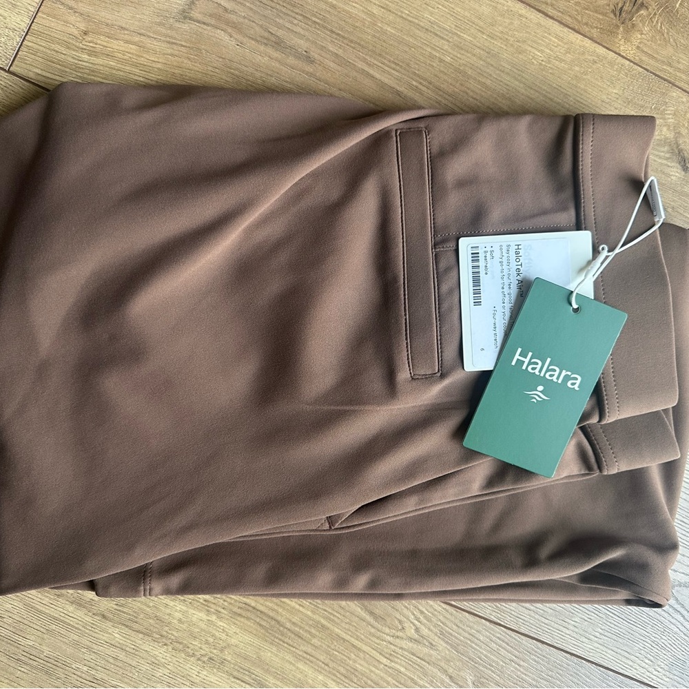 HALARA Tan Wide Leg Pants High Waisted